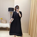 部屋着 ネグリジェ パジャマ ネグリジェ レディース ロング丈 モダール 寝巻き ワンピース ナイトウェア スリット入り 半袖 大きいサイズ 入院 産後 マタニティ 襟付き シャツパジャマ