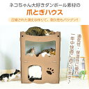 爪とぎキャットハウス ダンボール 段ボール 猫 ネコ ペットハウス 爪研ぎ おうち 多頭飼い RSF 組み立て式 キャットタワー