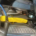 ハンドルロック シートベルト ロック ワイヤー 盗難防止 カーセキュリティ 盗難対策 車用品 防犯 スペアキー付き 自動車用 取付簡単