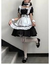 コスプレ衣装 メイド服 6点セット コスプレセット レディース 女性用 コスチューム 仮装 イベント ハロウィン パーティー 変装