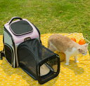 キャリーバッグ リュックキャリー ペットリュック ペット 猫 折りたたみ ブルー グレーブルー お出かけ 旅行 通院 カジュアル