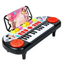 キッズピアノキーボード.初心者向けの音楽学習教育玩具24キーポータブルピアノ電子キーボード.ピアノシート付き.誕生日プレゼント