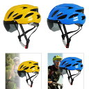 大人用自転車ヘルメット 自転車ヘルメット メンズ/レディース 乗馬アクセサリー 頭囲54-62cm ゴーグル付き