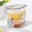 冷蔵庫ポット ドリンクピッチャー 保冷ピッチャー冷水筒 麦茶ポット 冷水筒 ジュースバケツ 飲料水バケット 大容量 蛇口付きケトル かっこいいバケツ 冷蔵庫用デ...