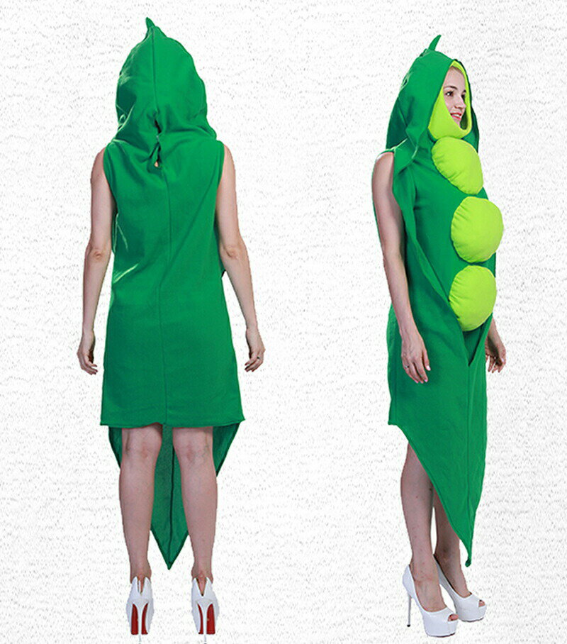 ハロウィン衣装 さやえんどう 野菜 コスプレ衣装 男性用/女性用 男女兼用 着ぐるみ えんどう豆 さやエ..