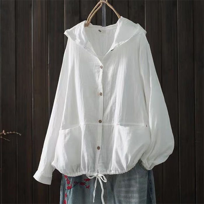 uvカット パーカー レディース 春 夏 ダブルガーゼ カーディガン フード付き 長袖 春 夏 おしゃれ ポケ..