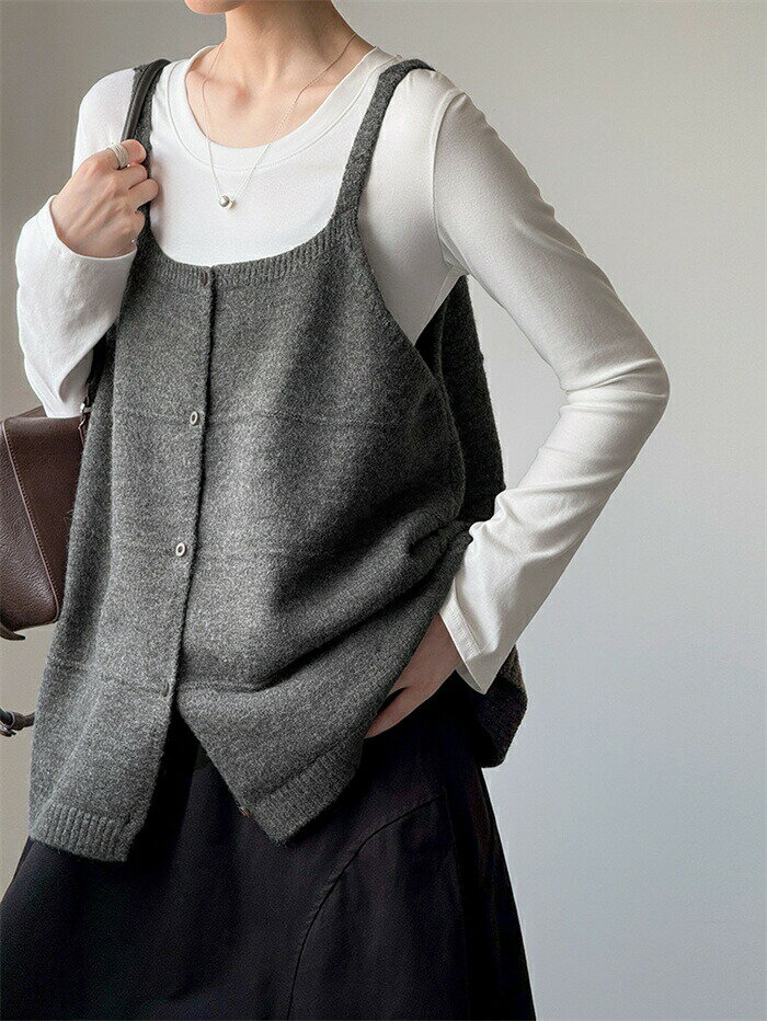 ベスト ニットベスト レディース 秋冬 ニット キャミソールベスト トップス ニットキャミソール ノース..