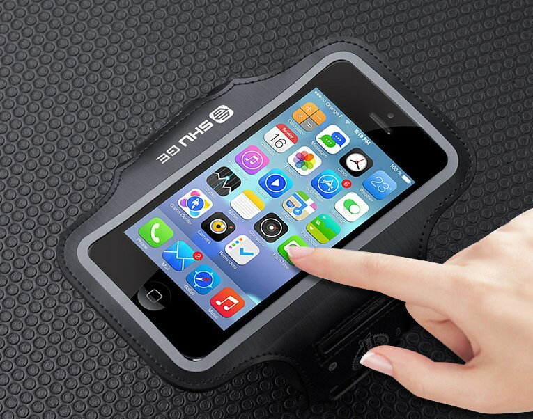 アームポーチ アームバンド 多機能 スマホケース スマホホルダー スマートフォン ランニング 反射材 ジ..