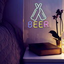 LEDビールライト サイン USB ネオンライトサイン 屋内装飾 イルミネーション ナイトライト 夜ランプ ネオンサイン 壁の装飾ライト ビール 夜 ライト LED ライト 寝室 結婚式 装飾 2308