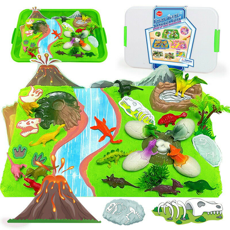 砂遊びおもちゃ 砂場セット 室内砂場セット 子供砂遊びおもちゃ 砂粘土 収納ボックス付き 室内 誕生日プレゼント 屋外兼用 男の子 女の子 プレゼント (建設セ...