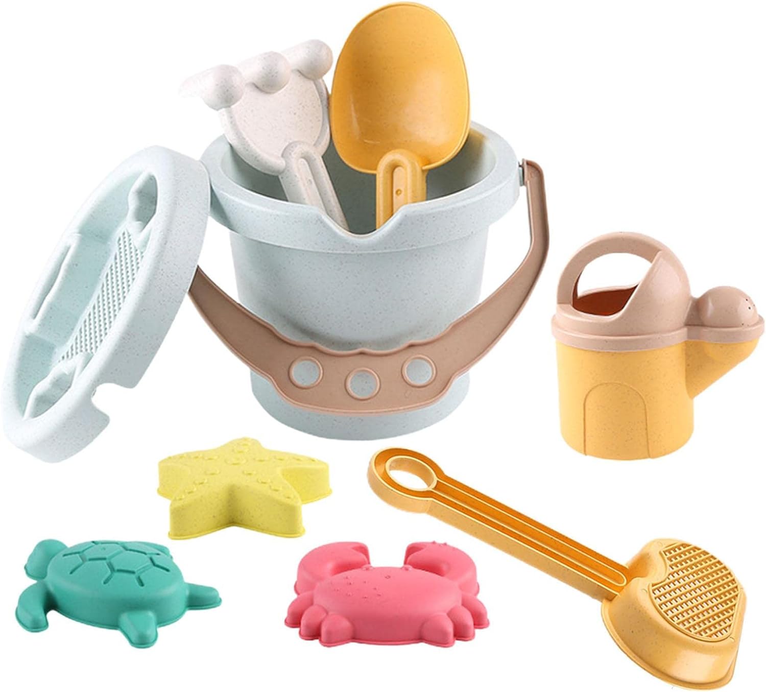 砂場9個セット お砂遊び おもちゃ 砂場遊びセット お風呂遊び 水遊び バケツセット カラフル アウトドア遊び おでかけ遊びおもちゃ 海水浴 川遊び ビーチ遊び...