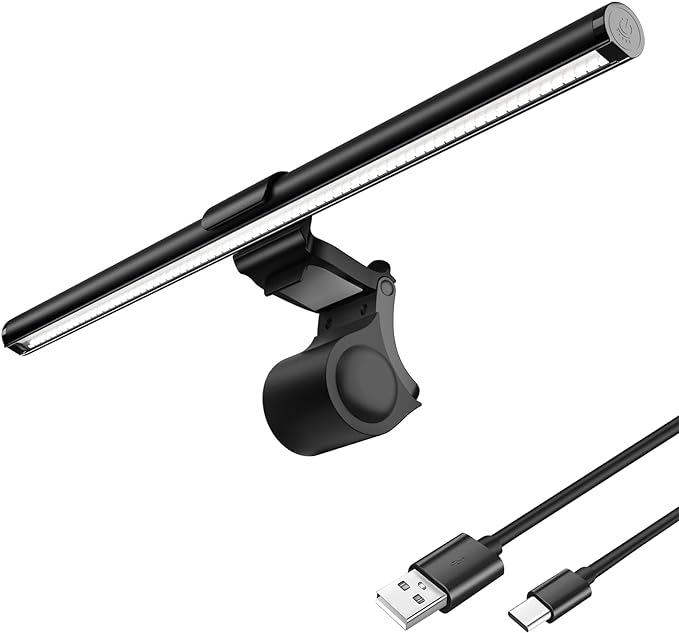 モニターライト リモコン付き バーライト デスクライト 41cm 掛け式ライト 前後双光源 USB給電 PCライ..