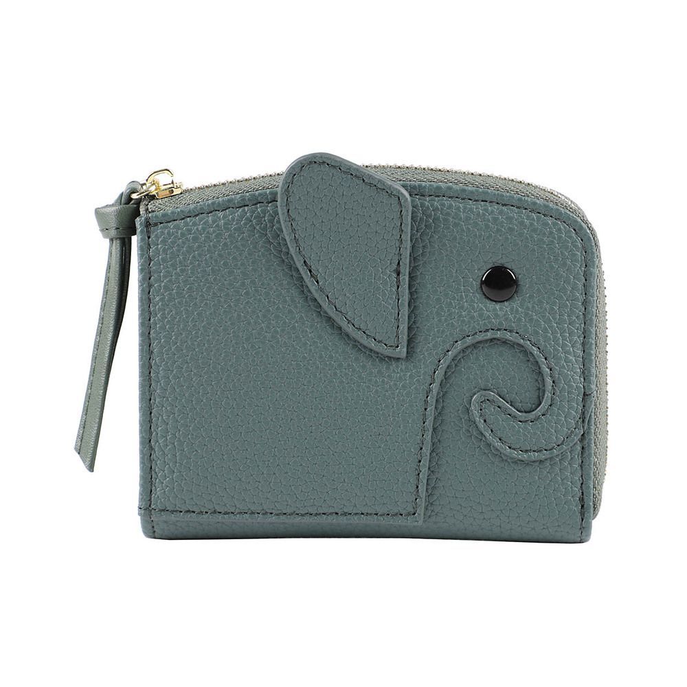 ミニ財布 小銭入れ コインケース ウォレット ゾウモチーフ 軽量 コンパクト 小さめ 使いやすい