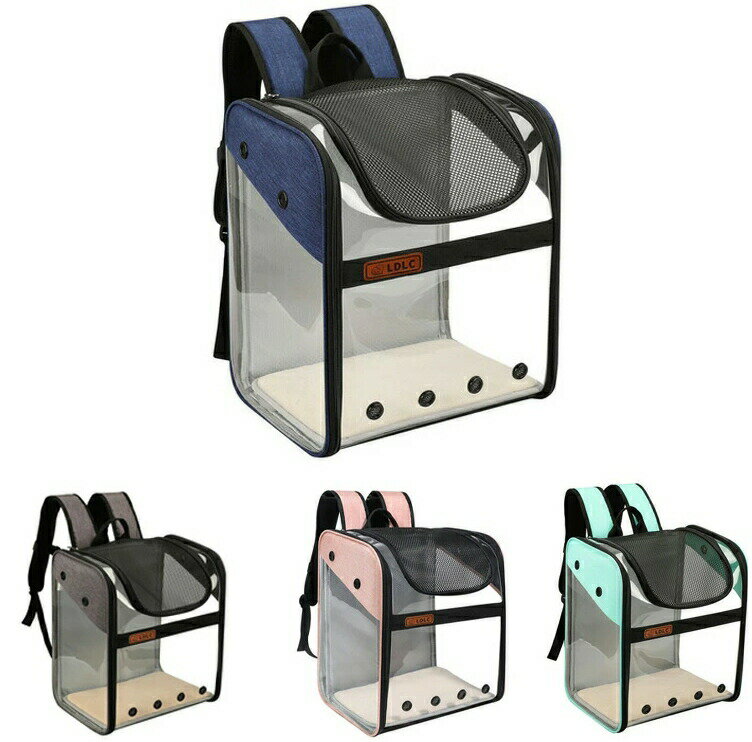 ペット キャリーバッグ リュック バック バックパック 透明 大容量【犬 猫 いぬ ねこ イヌ ネコ キャッ..