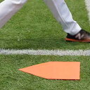 野球ベース ソフトボール フィールドベース スローダウンベース キックボールベースセット ゴム製 野球 ソフトボール用 子供 大人 練習用 5個セット オレンジ