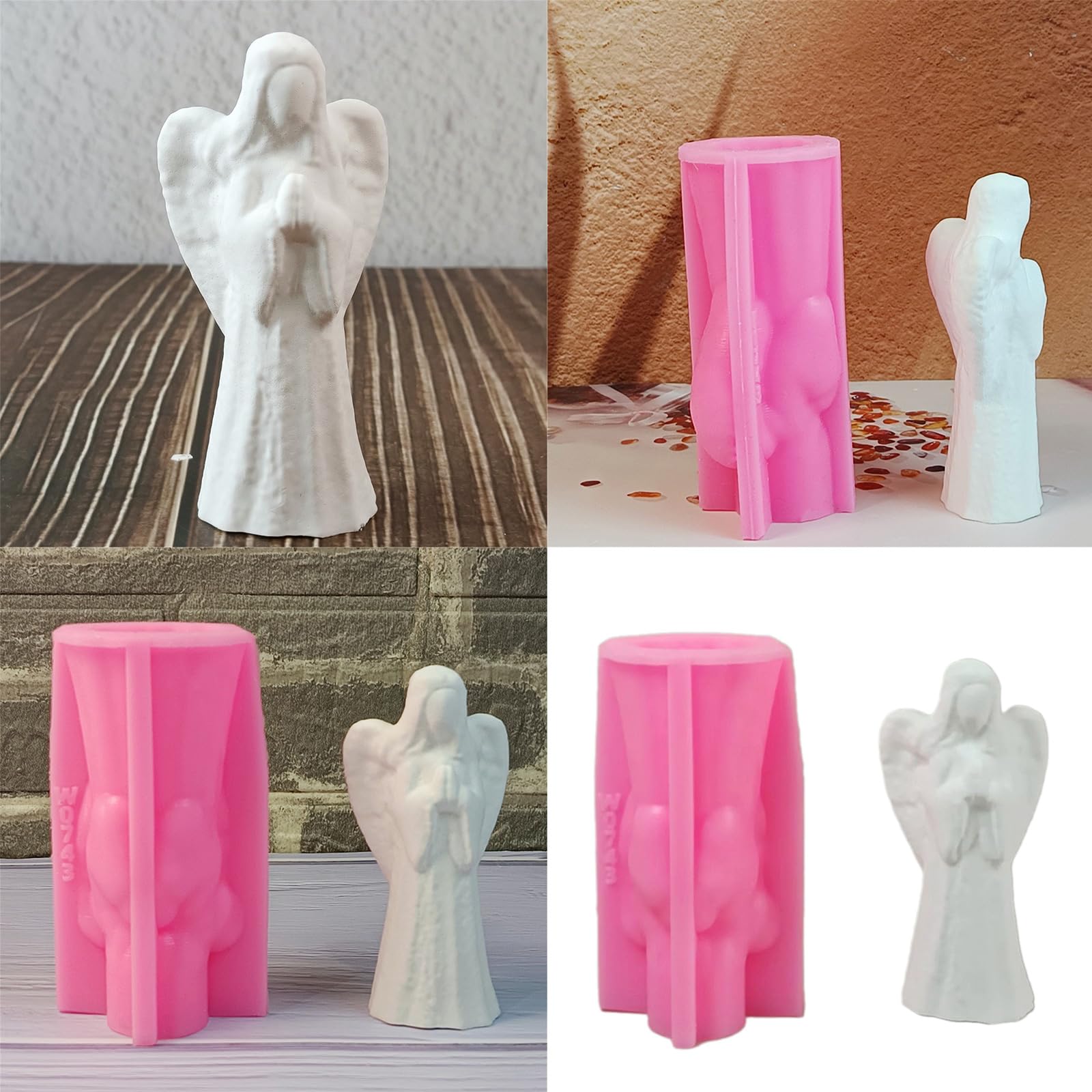 エポキシ樹脂の翼のある少女像シリコン型石鹸を作るフォンダンチョコレートキャンディーセメント粘土型