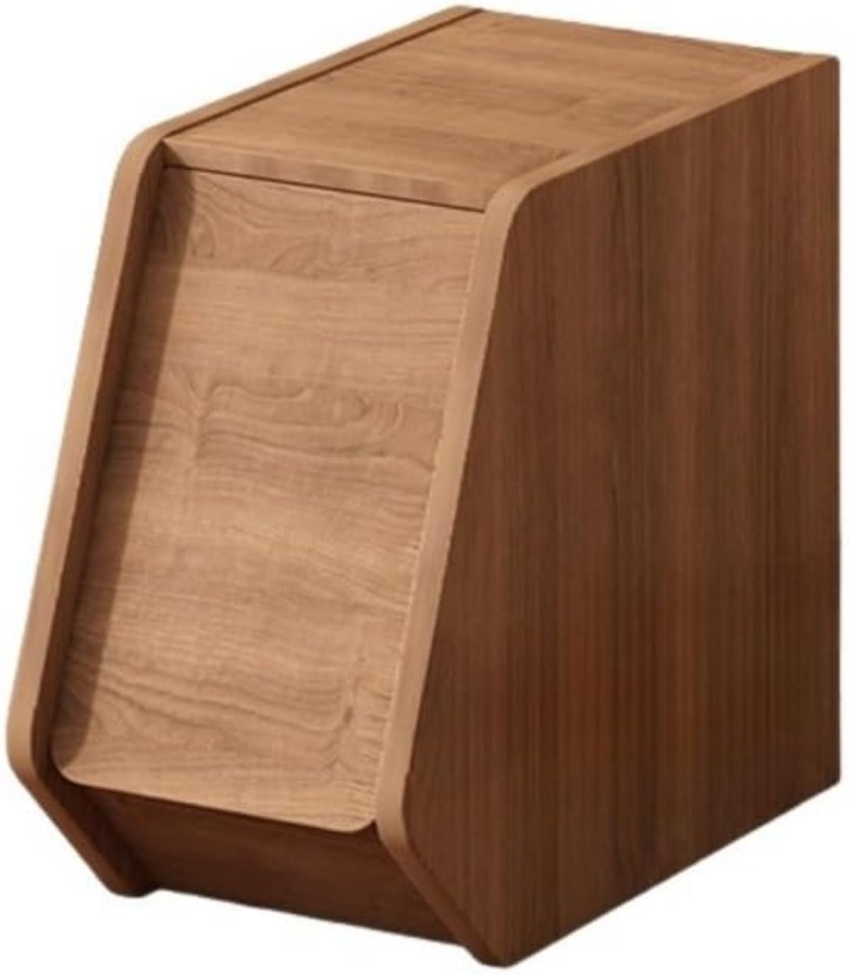 無垢材収納棚ベッ スタックボックス 扉付き 積み重ね 隠せ 収納ボックス フタ付き 木製 前開きオープン..