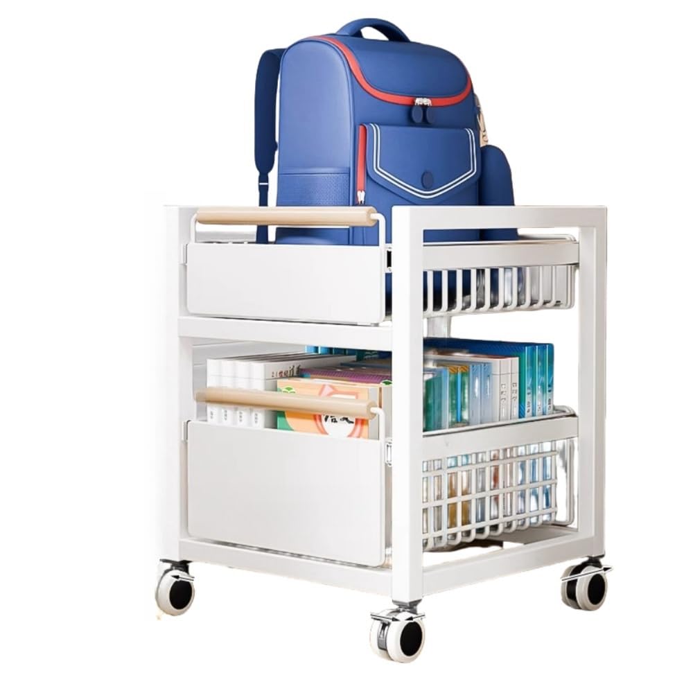 ランドセルラック 書類棚 収納棚 収納ラック ファイルワゴン サイドワゴン 引き出し式 デスク整理 耐荷..