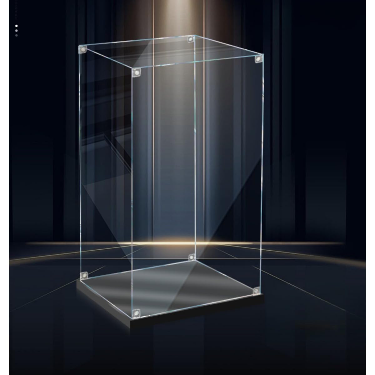 MYJYG アクリルケース 大型 フィギュアケース 収納ディスプレイ 木塑底板付き 99%透過率 安全設計 フィ..