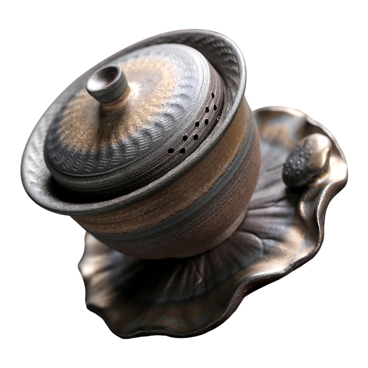 1個工茶 蓋付 陶 製 ティーウェア レトロデザイン テーブル装飾用