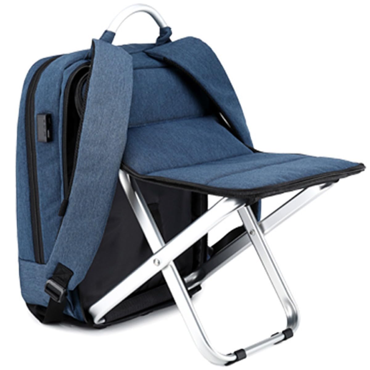 楽天ScrambleShop防水 超軽量 キャンプ 運動会 釣り アウトドア ビジネス 海上 レジャー 通勤 ビジネス トラベル バックパック 椅子付き 持ち運び可能 バックパック 大容量 シートバックパック 折りたたみチェアバックパック [並行輸入品]