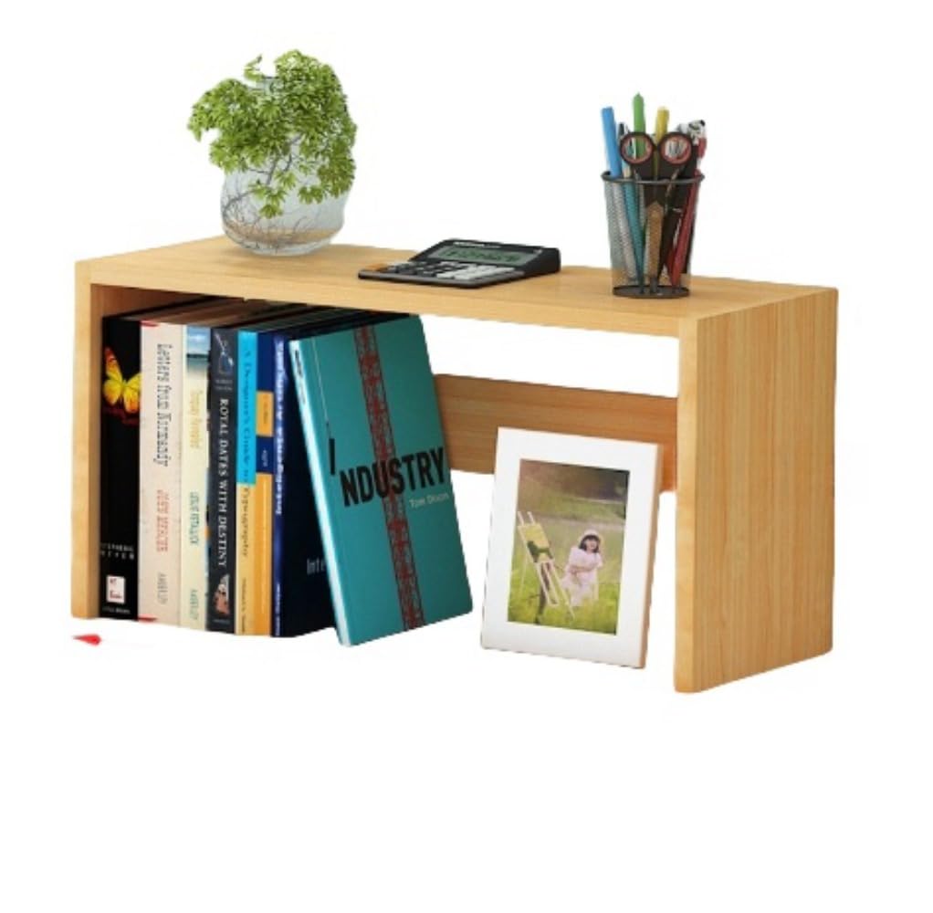 デスク上置棚 デスクオーガナイザー 伸縮型本立て オフィス収納ラック 飾り棚 多種組み立て方式 木製 ..