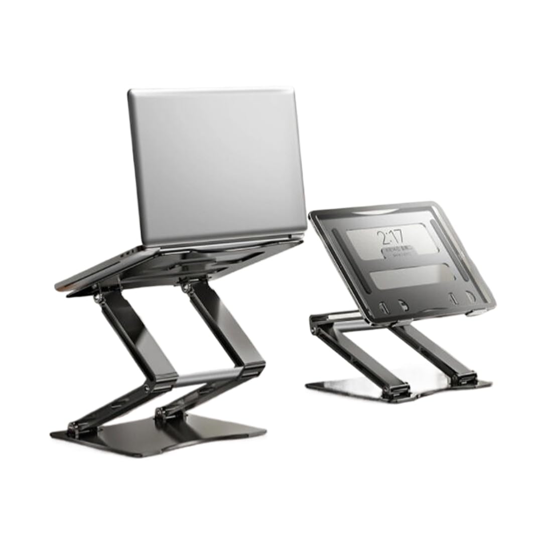 「」ノートパソコンスタンド 360回転式 折りたたみ式 pcスタンド 無段階高さ&amp;角度調整可能 ノートp..