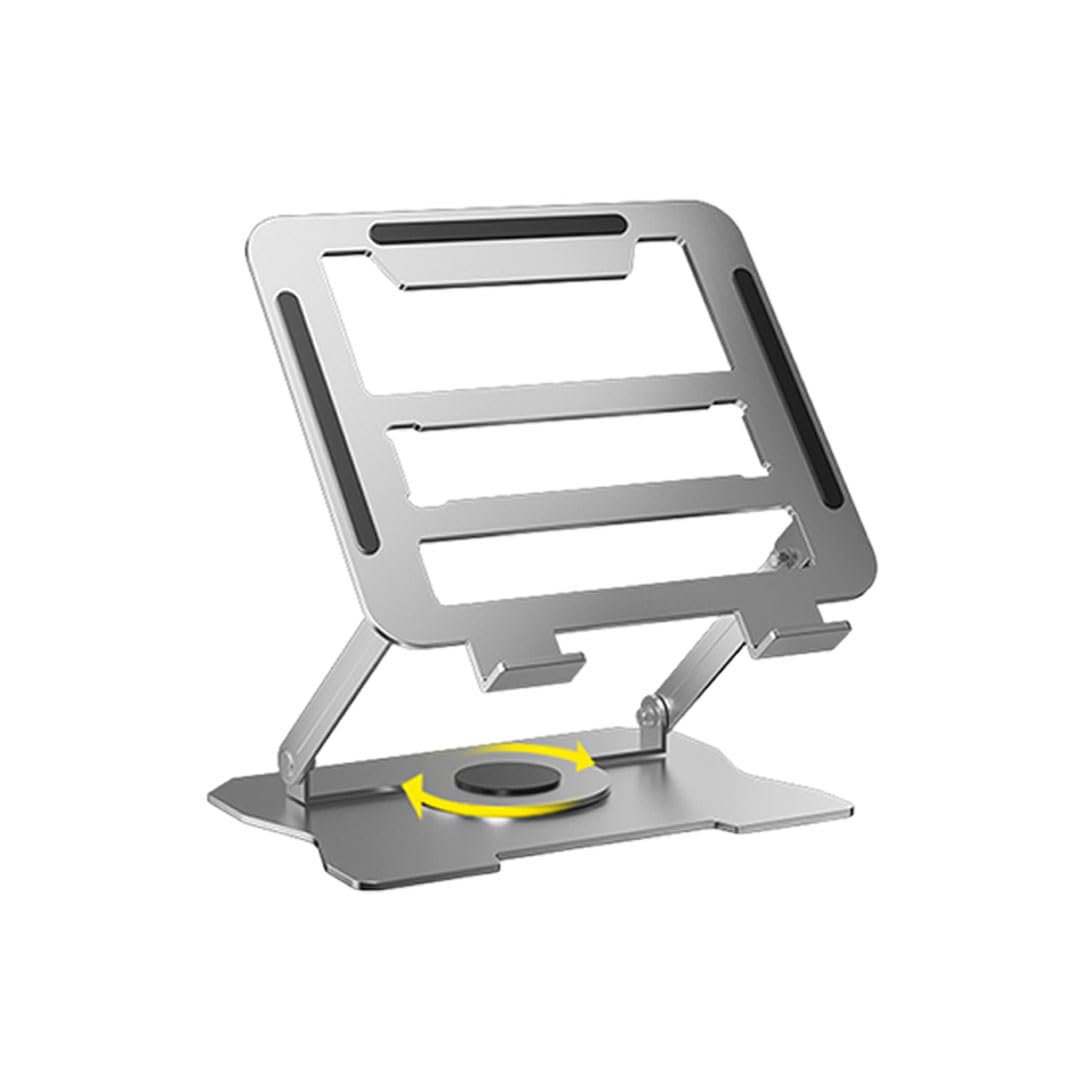 ノートパソコンスタンド 安定性 PCスタンド 360°回転 角度調整可能 パソコンスタンド 滑り止め付き 猫..