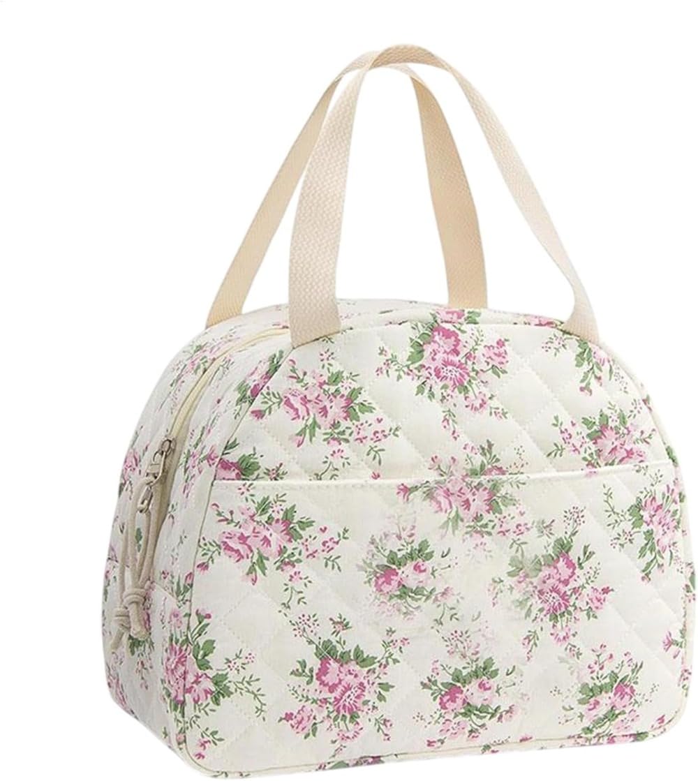 女性用のランチバッグ、断熱されたランチボックスバッグ,大容量のスナックトートバッグ | ビーチ、学校、ピクニック、ハイキング、旅行..
