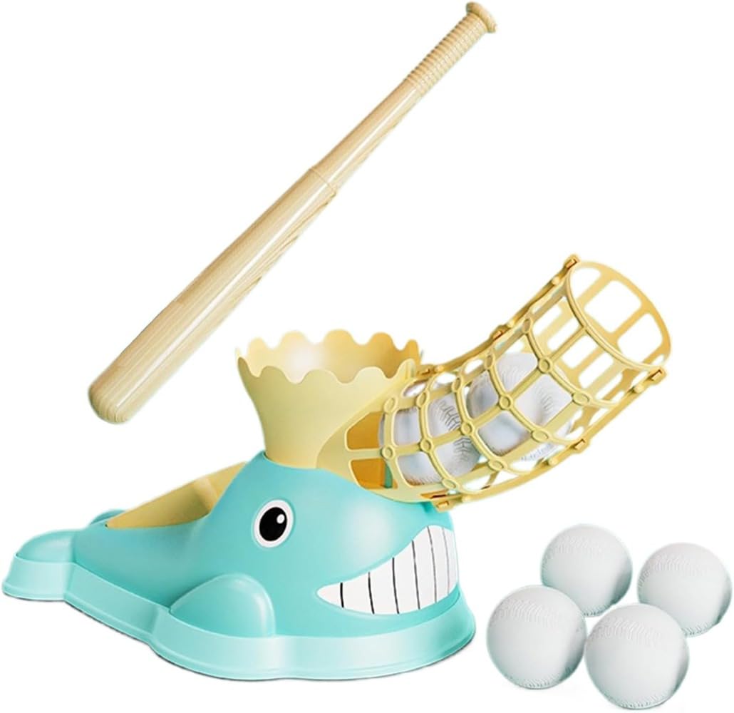 野球ピッチングマシン 屋外用おもちゃ バットスイングトレーナー 持ち運び簡単 家族全員に最適 |調整可..