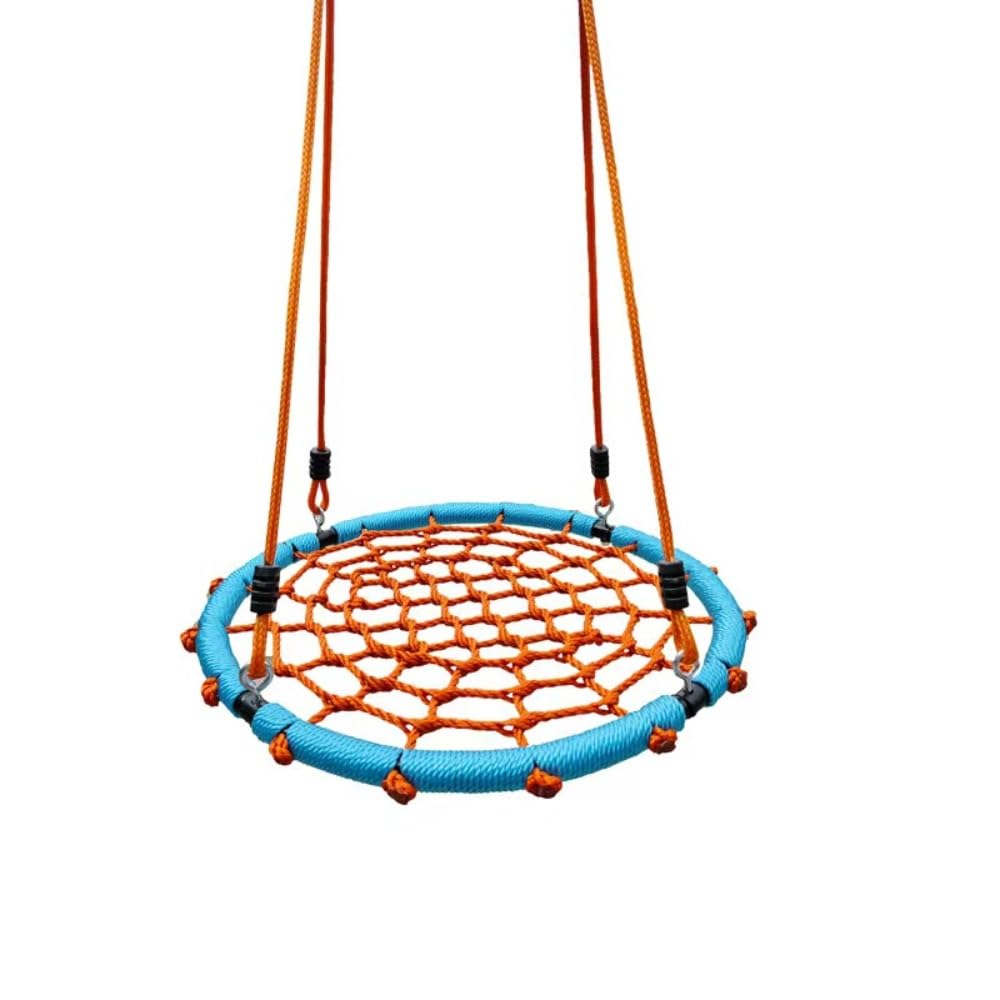 ブランコ 円形 吊り下げ式 ぶらんこ セット スパイダーツリースイング こども鳥の巣 鉄管 調整可能なロ..
