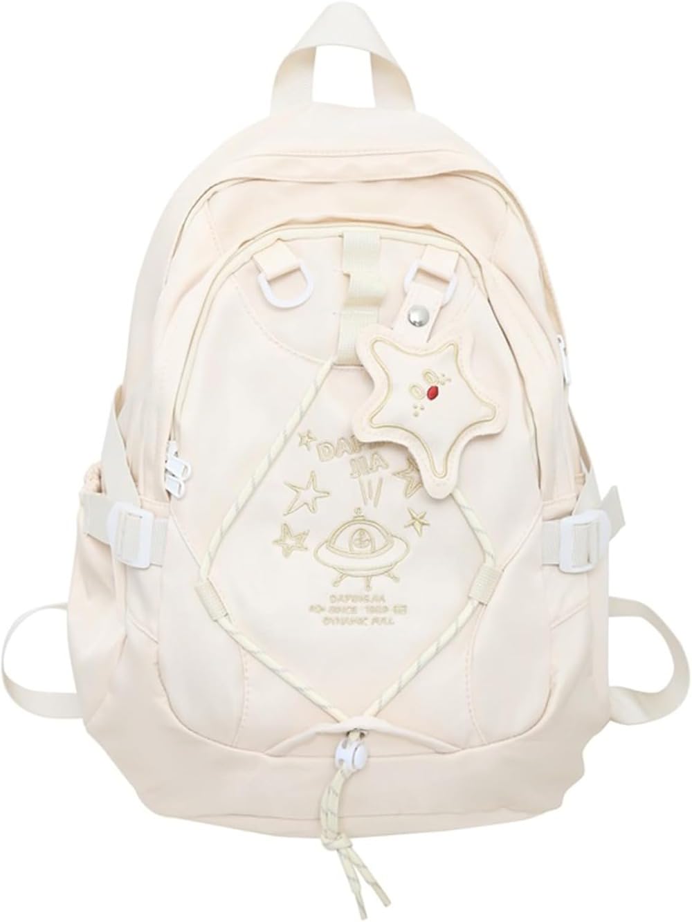 [] 汎用性の高い10代の少女のバックパックラップトップバックパックスクールバッグ中学校と高校用のナ..