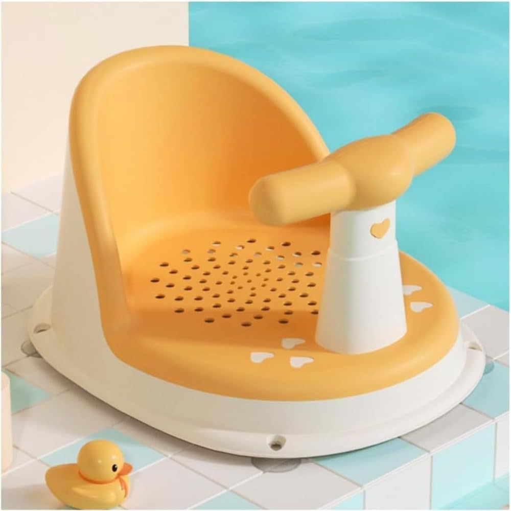 ベビーバスチェアは、お風呂用ソファとしても使えます。滑り止め吸盤と背もたれが付いており、転倒防止..