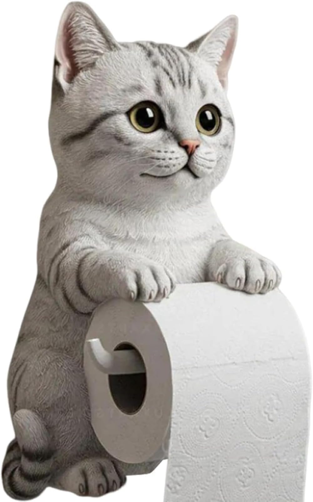 トイレットペーパーディスペンサー、トイレットペーパーホルダー、かわいい猫吊り下げ生理用ナプキンホ..