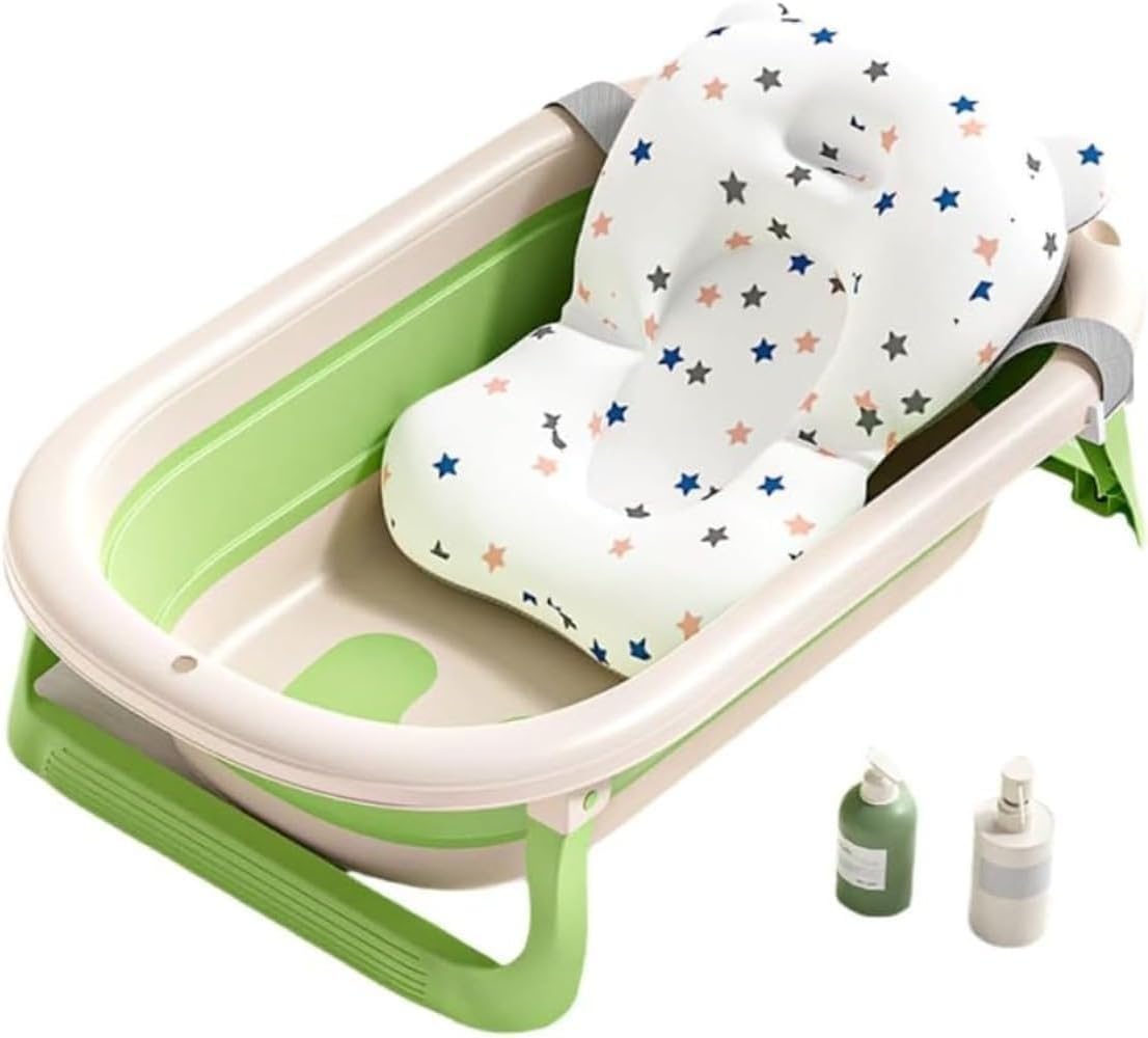 ベビーバス 折り畳み お風呂 赤ちゃん 沐浴 湯温計 バスネット バスクッション付き 浴槽 収納しやすい ..
