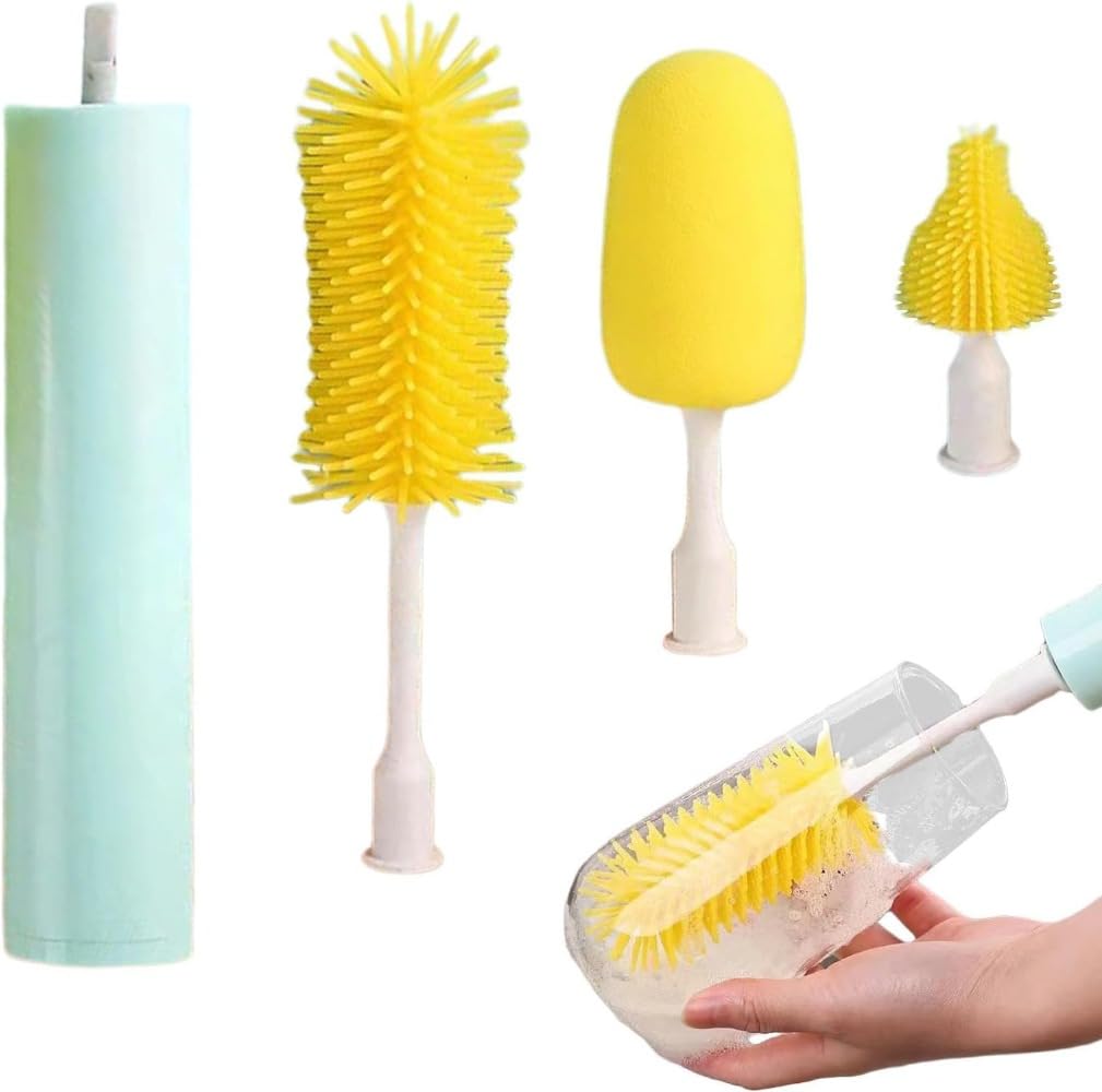 電動哺乳瓶ブラシ - 哺乳瓶洗浄ブラシ, 電動ボトルブラシ - ボトル| 充電ボトル、スマートカップ強力パ..