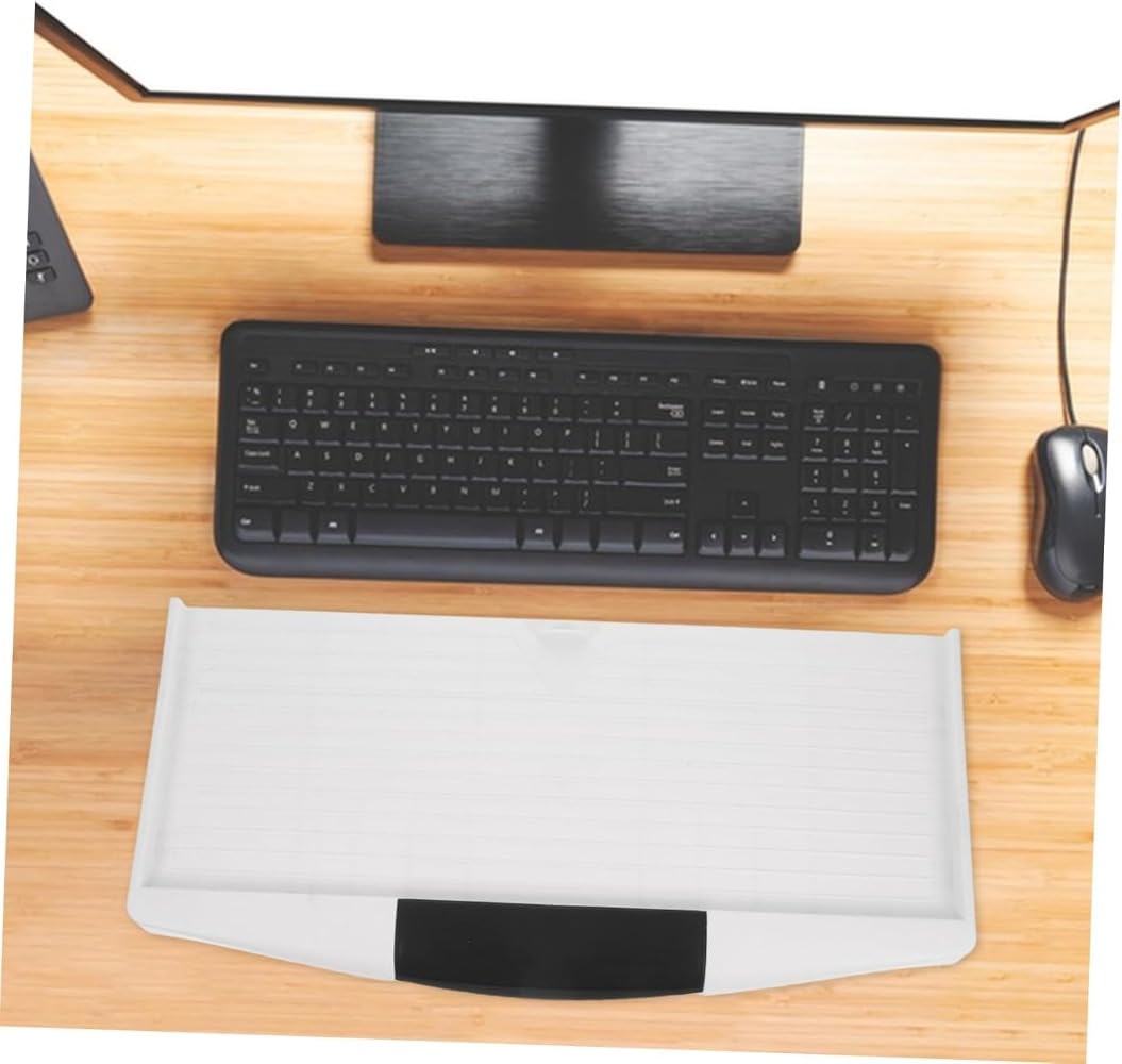 キーボードトレイセット 机の下のキーボードスライダー キーボードの収納 デスク用キーボードアタッチ..