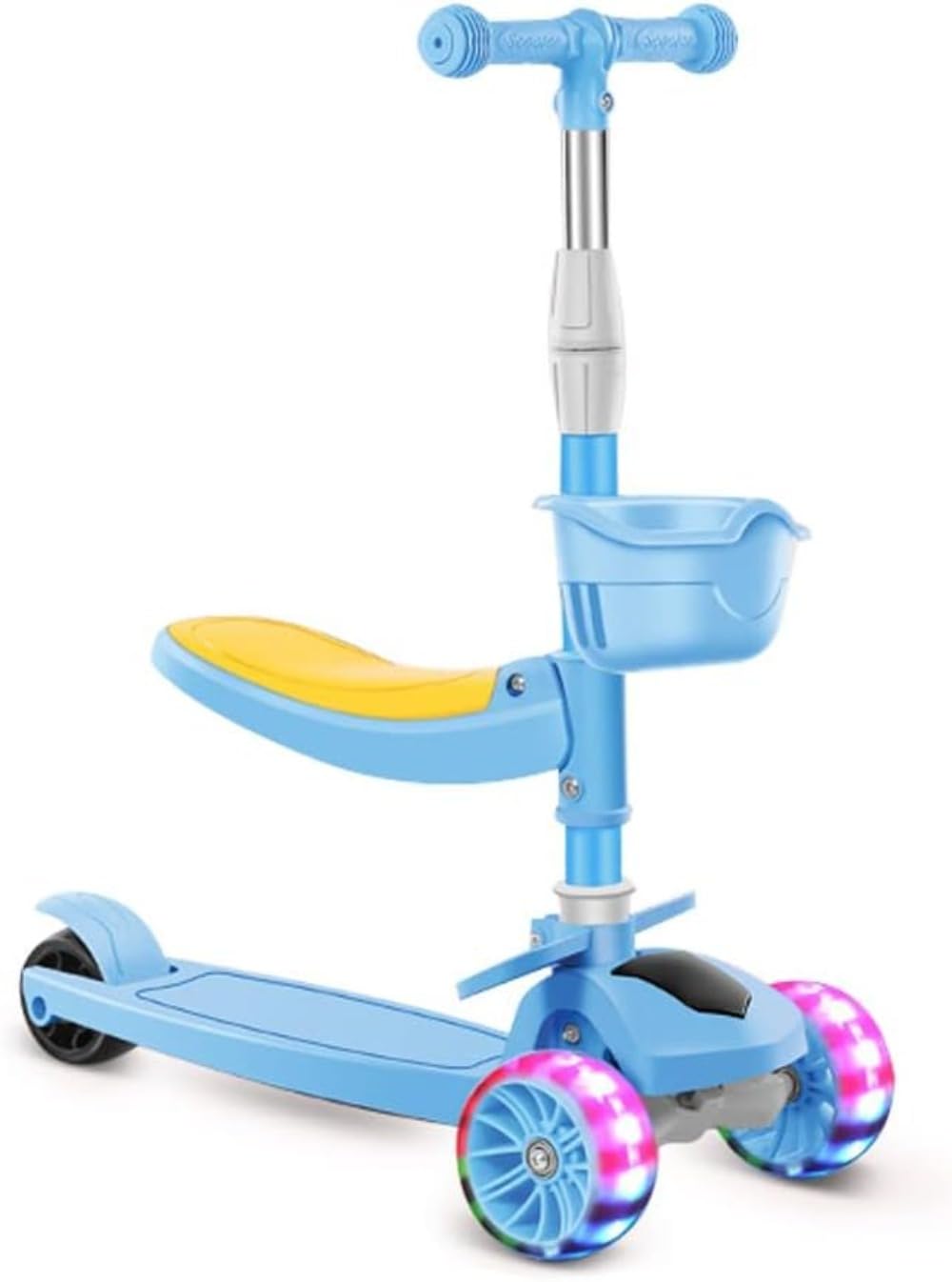 キックボード キックスクーター 幼児車 3～12歳子供用 折り畳み式 耐荷重100kg 3色 3輪 軽量 2way 4階..