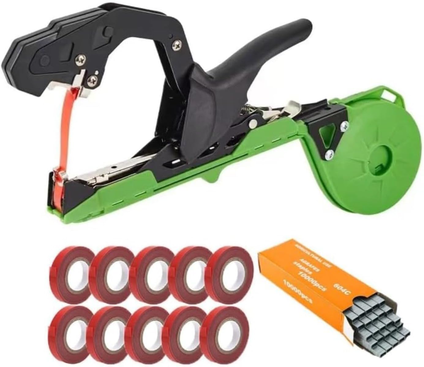 誘引結束機 誘引テープ 園芸 植物枝 結束機 手結束ツール 家庭用 植物テープ結束機 園芸用品 家庭菜園 ..