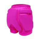パッド付き保護ショーツ ヒップお尻エヴァ パッド ショート パンツ ギア ガード スキー スノーボード 男性用 女性用 ヒップ、お尻、尾骨の保護 (Color : Pink, Size : Small)