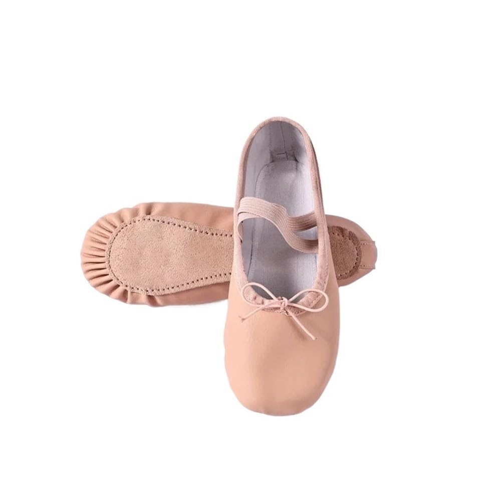女性用バレエスリッパ Danseuse PUレザー プロフェッショナル ダンサー ガールズ キッズ ソフトソール ..