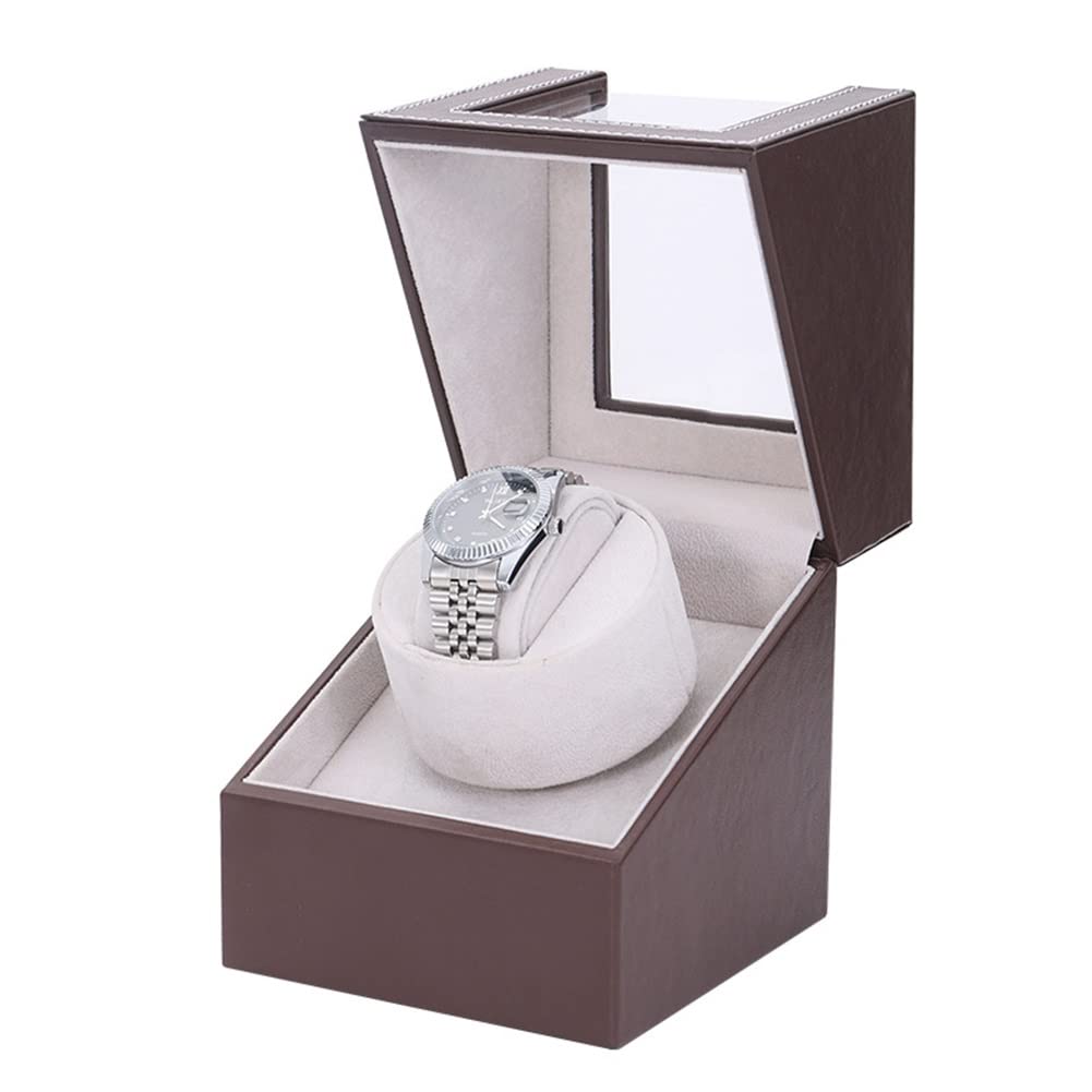 1本巻きワインディングマシーン 静かなモーターを搭載 ウォッチワインダー 自動巻き 機械式時計 ディス..