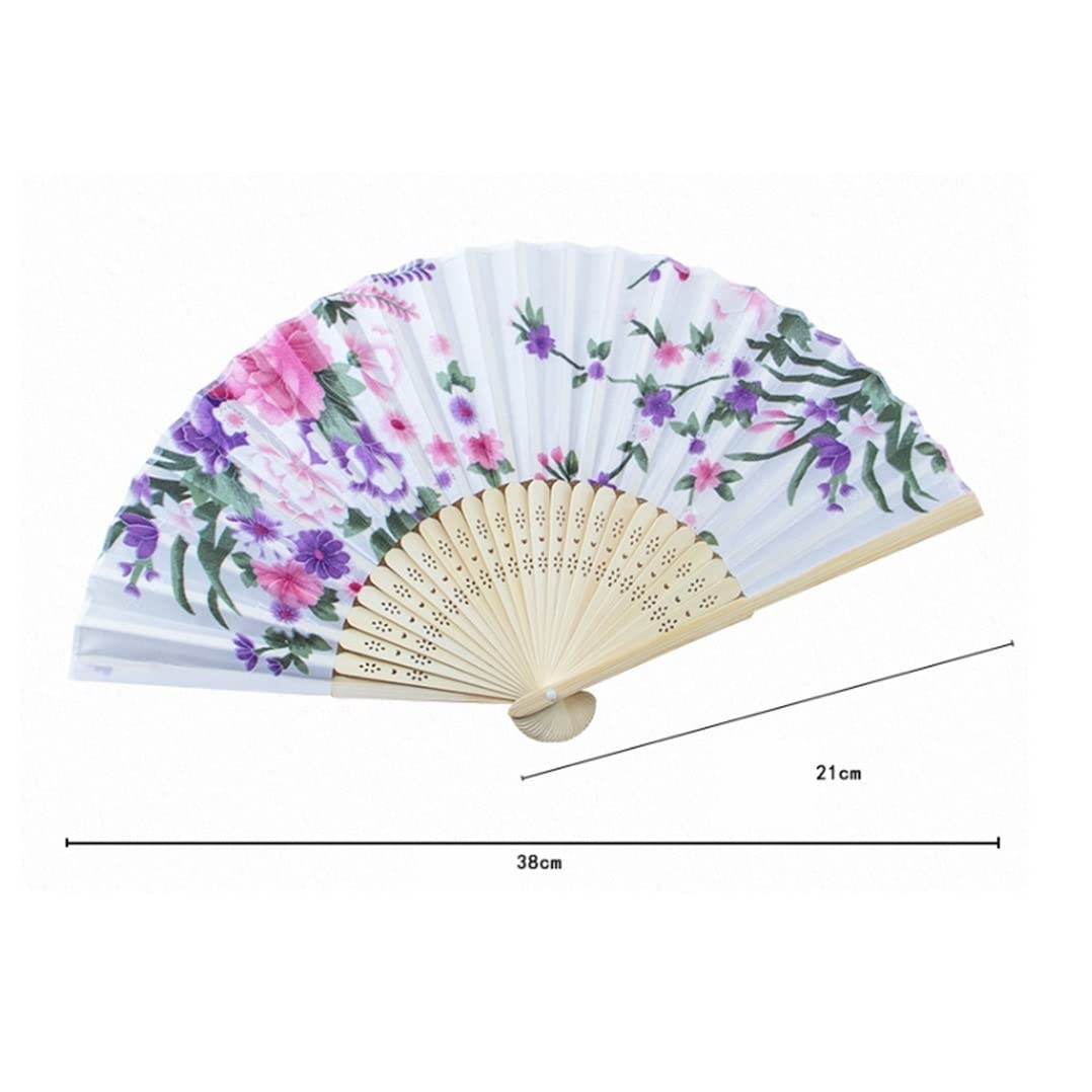 扇子 レディース 日本製 和風扇子 舞扇子 夏のヴィンテージ折りたたみ竹ファン中国風のハンドヘルドフ..