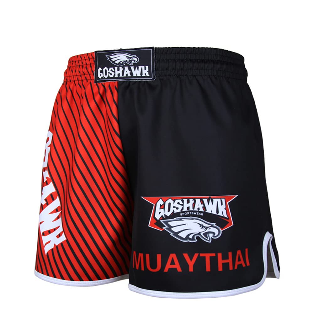 [Commonless] ボクシング トランクス パンツ 青 ブルー ピンク レッド ムエタイパンツ キックボクシン..