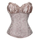 レディースシェイプウェアレースアップおなかコントロール砂時計ボディシェイパーフルボディウエストトレーナー減量スリムコルセット