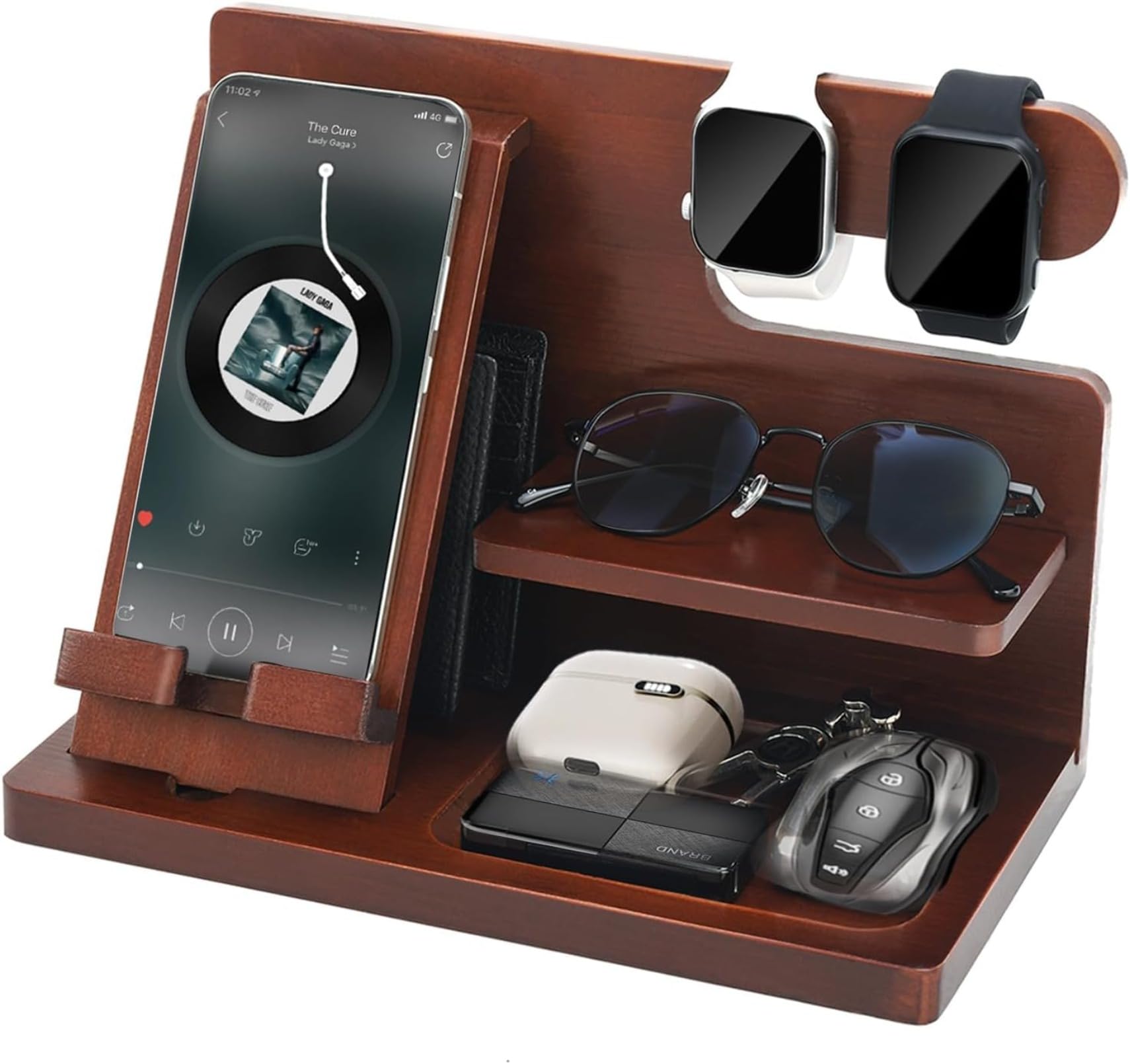 誕生日プレゼント 男性 父親誕生日プレゼント 夫婦 記念日 財布スタンド 腕時計オーガナイザー メンズ..