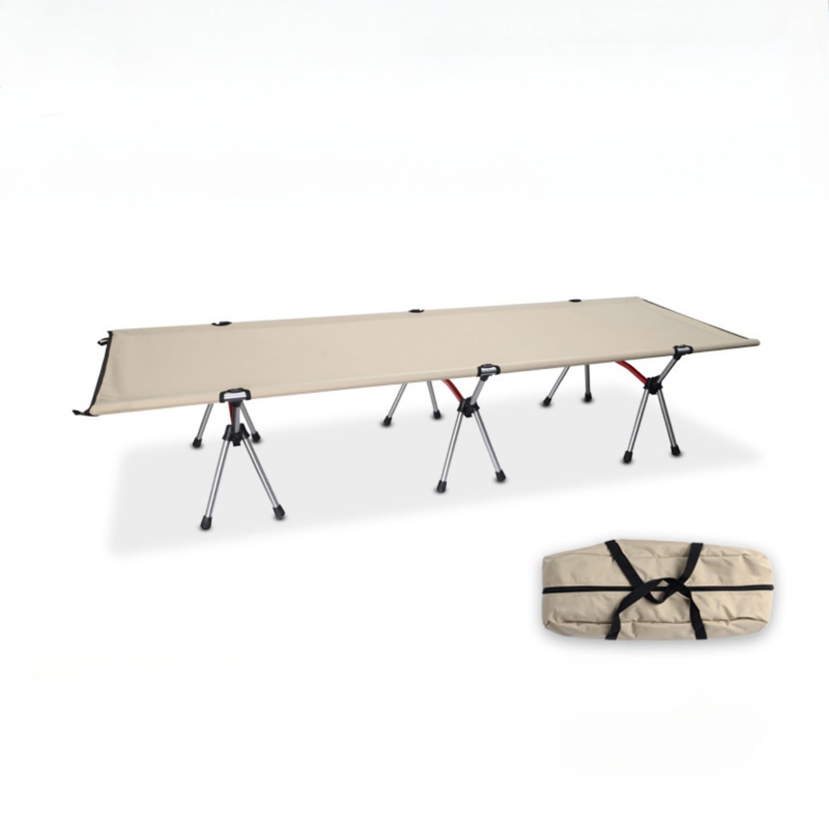 コット キャンプコット 2WAY アジャスタブル アウトドアベッド 耐荷重150kg 防水 通気性 アップグレー..