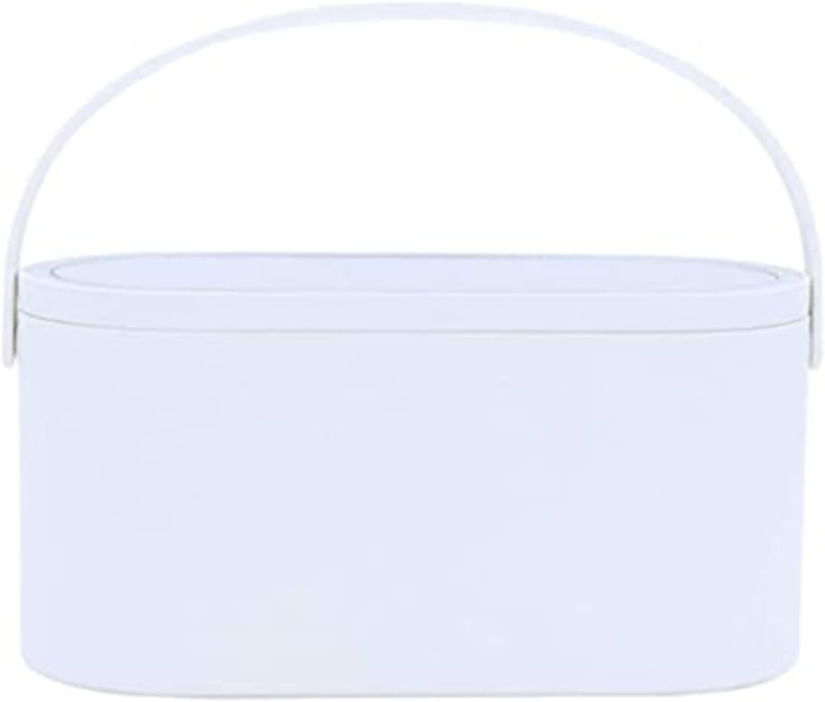 化粧鏡 卓上鏡折りたたみミラ 卓上ミラーLEDライト付き 収納ボックス 調整自由ポータブル タッチパネル..