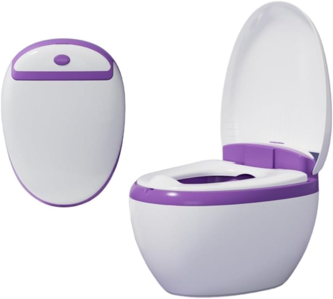 【子供シミュレーション おまる】トイレトレーニング 子供用便座 子供用トイレ 補助便座 携帯トイレ 滑り止め ソフトクッション フタ付き 多機能ミニトイレ 幼児 男の子 女の子 (レッド)