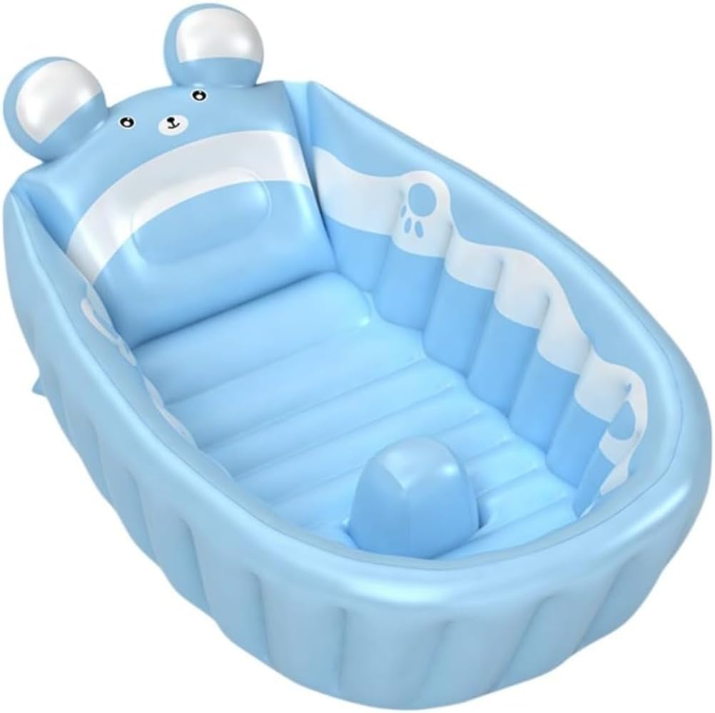 生後12ヶ月まで使えるベビーバス インフレータブルベビーバスタブ折りたたみ式収納プール漫画動物子供..
